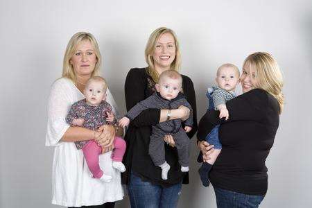 Three new lawyer mums from Clarkson Wright &amp; Jakes with their babies. From left: Claudine Lawrence, Claire Schneck and Jill Lawton.