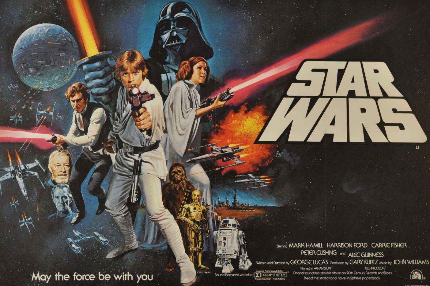 Tom Chantrell's take on the original Star Wars movie poster