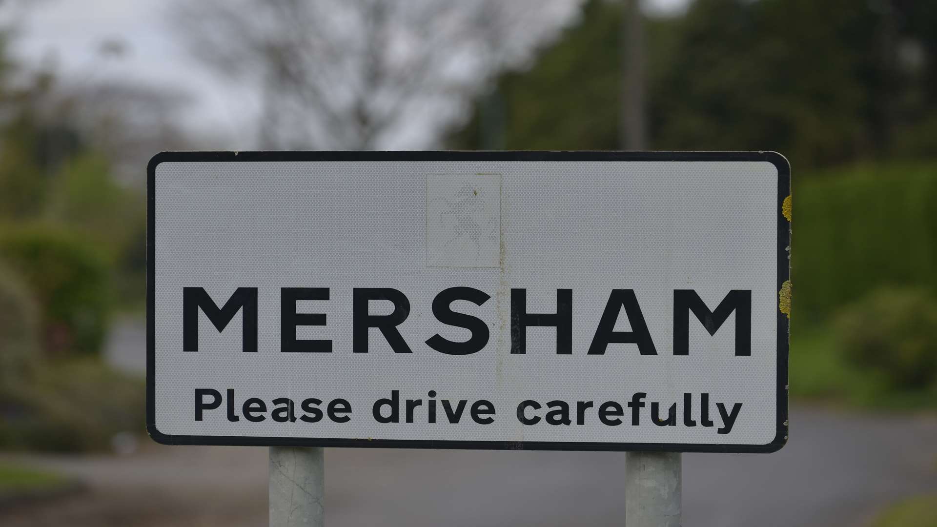 The man was discovered in a road in Mersham