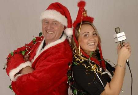FATHER AND DAUGHTER: all set to bring you festive cheer. Picture: GRANT FALVEY