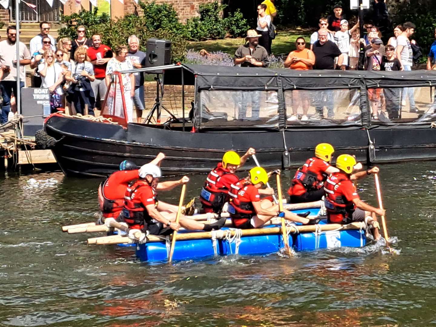A scene from the raft race