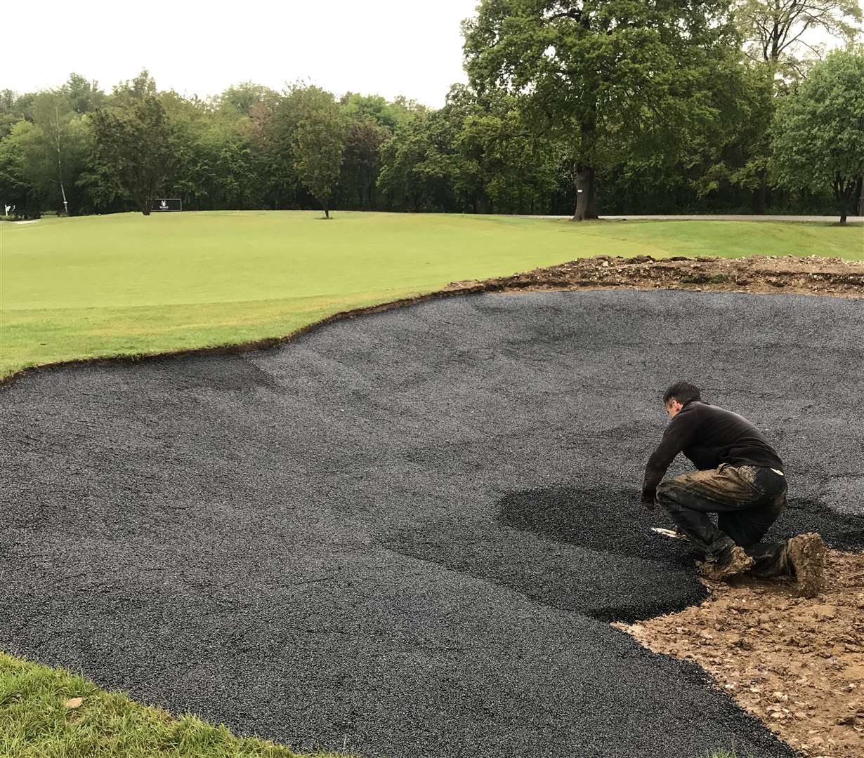 Redlibbets Golf Club are making improvements to their course including all 60 of their bunkers (36309488)