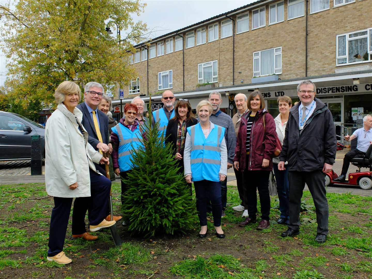 The 5ft Christmas tree donated by Rapport Housing in Martin Square, Larkfield, has been stolen