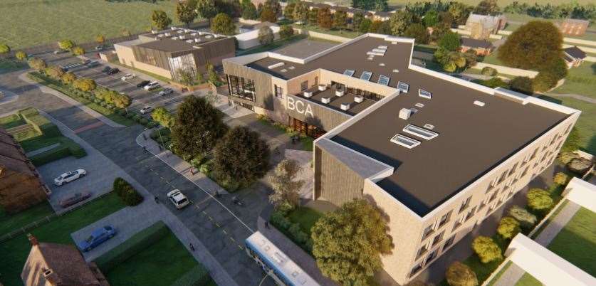 A CGI of how the new school will look