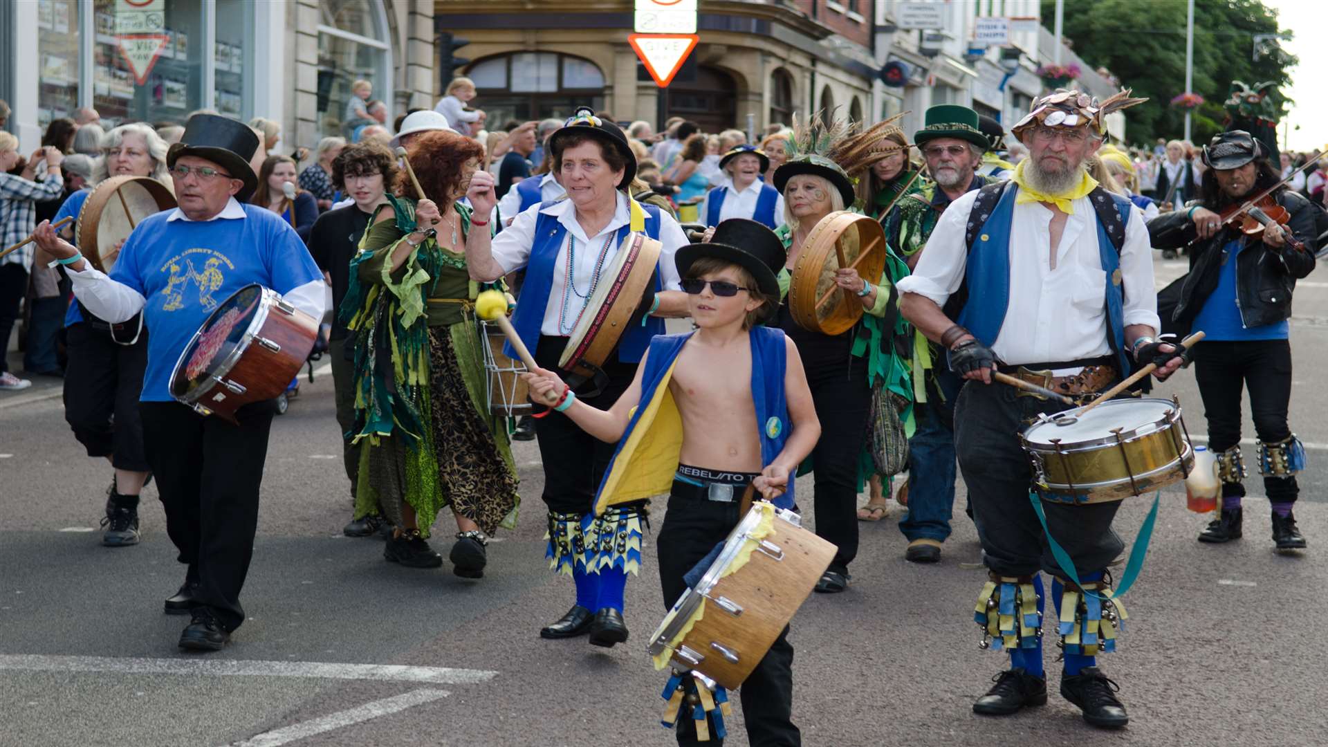 Morris dancers from around the country at a past Broadstiar's Folk Week. Picture: Roger Charles