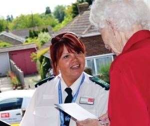 One of Kent County Council's community wardens