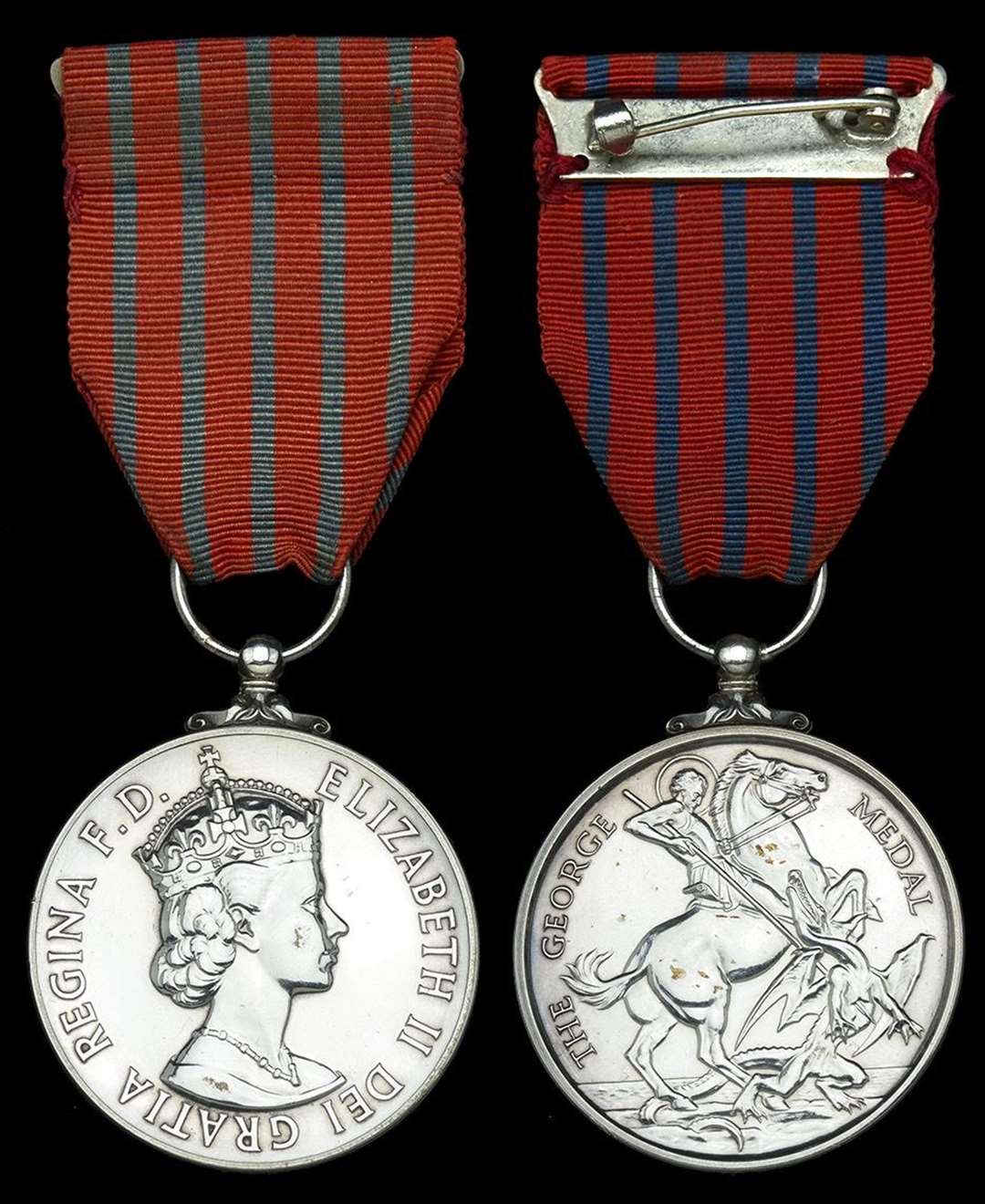 The medal was awarded to Mr Russell for bravery. Picture: Dix Noonan Webb