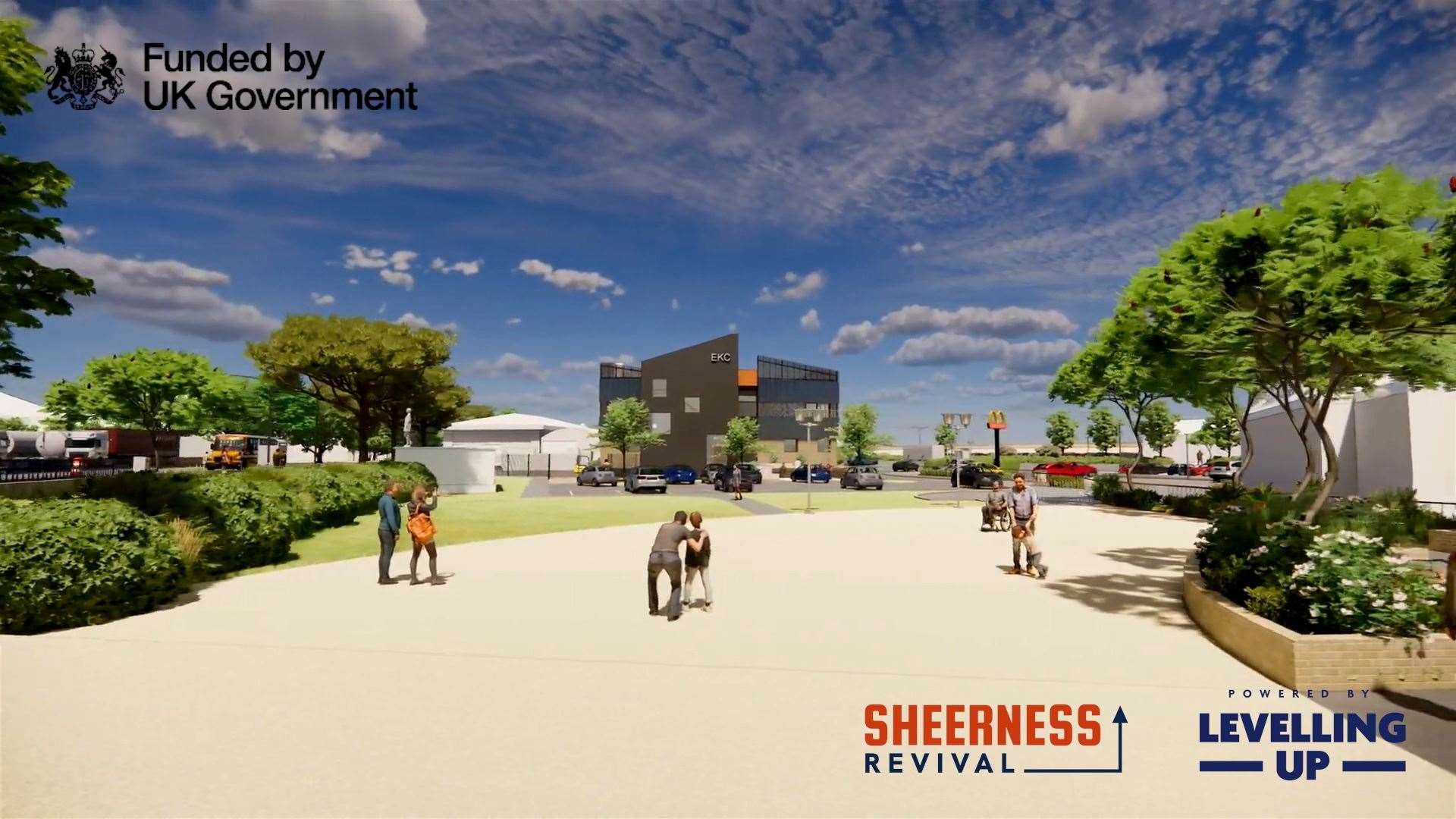 CGI images have revealed the plans for the Sheppey College expansion. Picture: EKC/ SBC