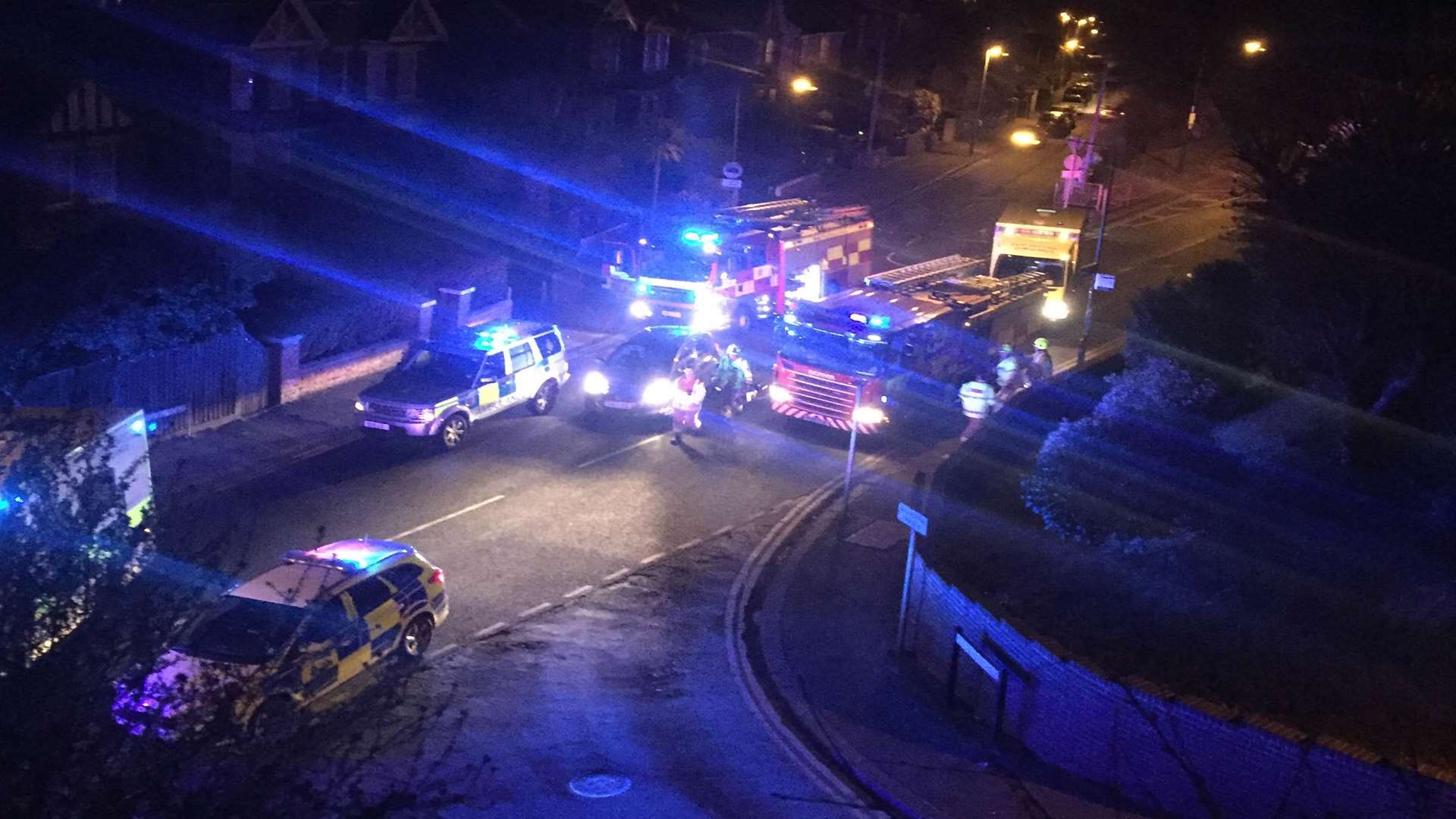 Philip Price took these photos of the emergency services at the scene
