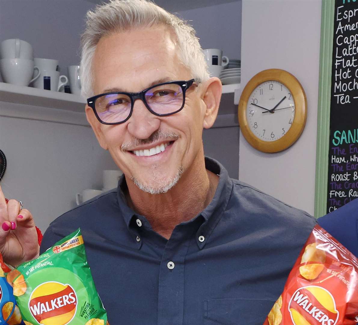 Gary Lineker will not be allowed to sit in the Match of the Day studio. Picture: Walkers
