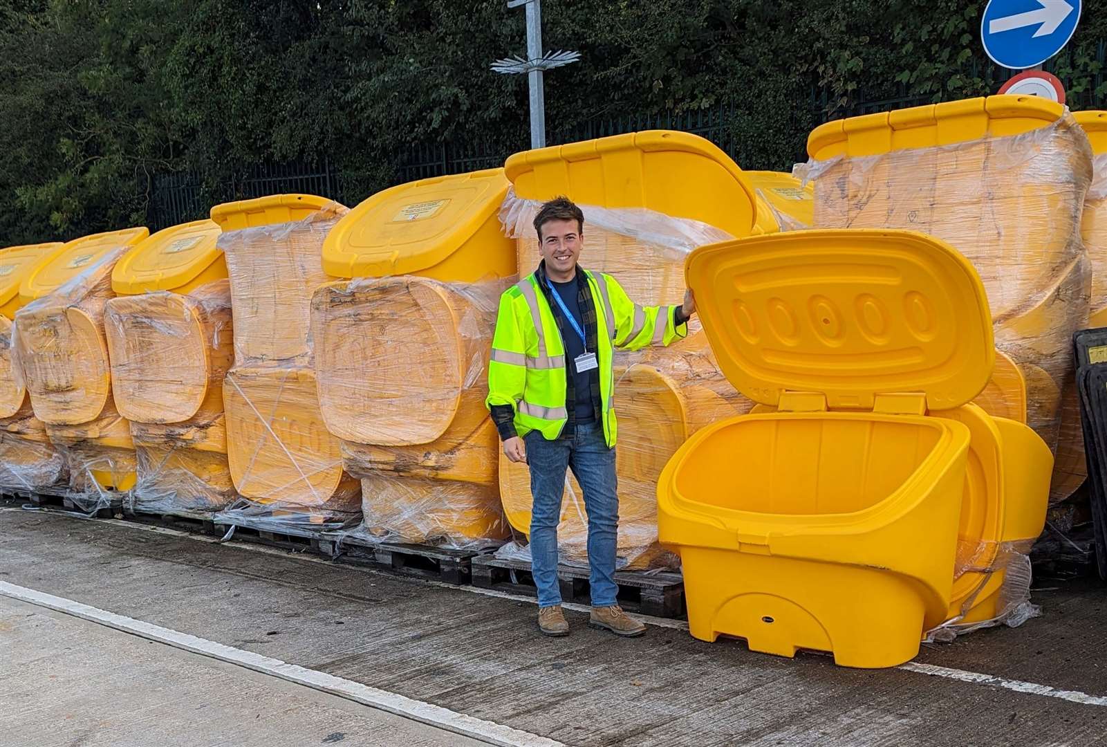 Maidstone got new grit bins thanks to the work done by Cllr Cannon
