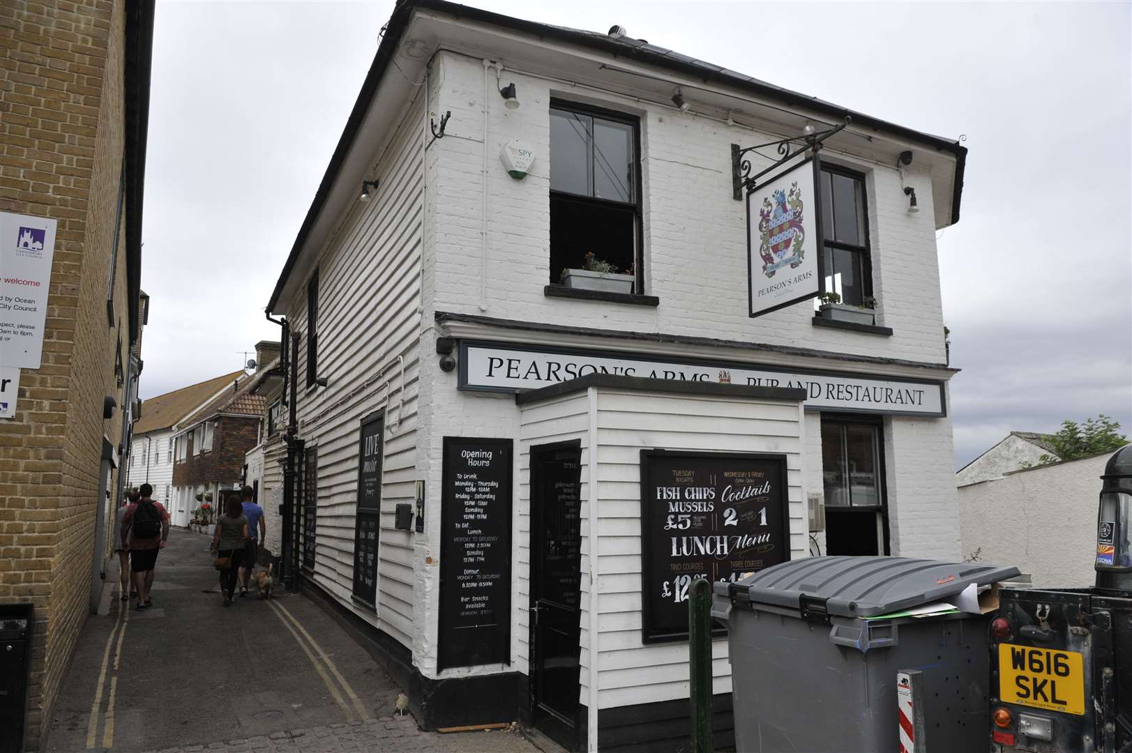 Holman broke into the Pearsons Arms in Whitstable