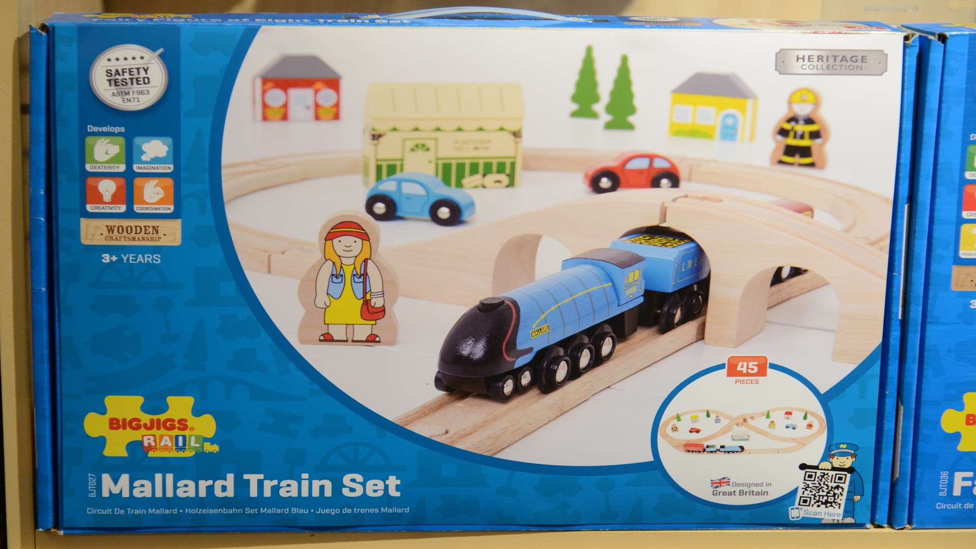 Bigjig Toys makes and sells wooden trains, dolls and games