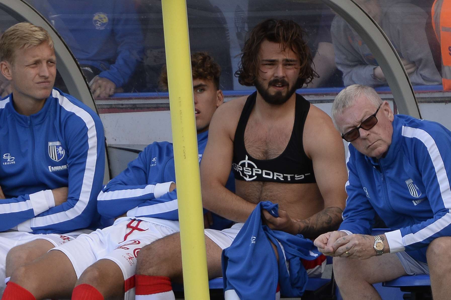 Injury ended Bradley Dack's afternoon early Picture: Ady Kerry