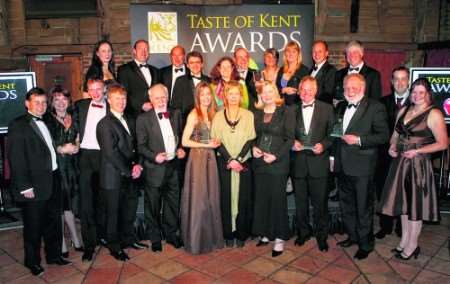Winners of the 2009 Taste of Kent Awards, presented at Leeds Castle.