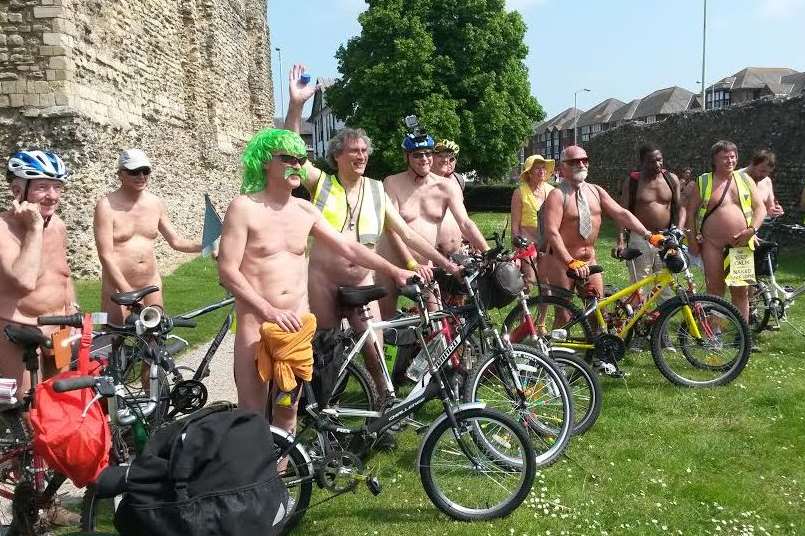 Gearing up for the naked bike ride