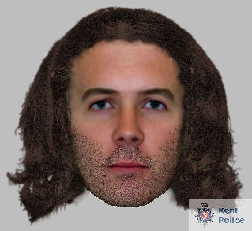 This is a computer generated image of a man who stabbed a teenager four times in The Trails, Chatham