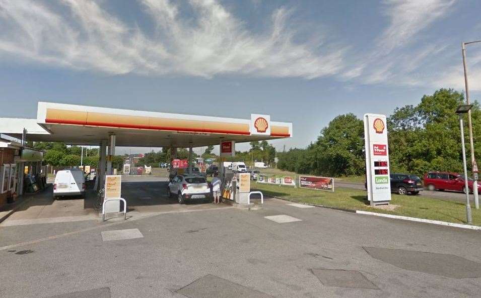 The Shell garage at Chestfield Roundabout