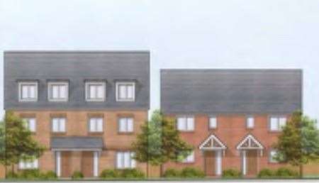 Approved designs for the new homes and flats on land off Shottendane Road, Margate - part of a larger 450-home estate. Picture: Places for People