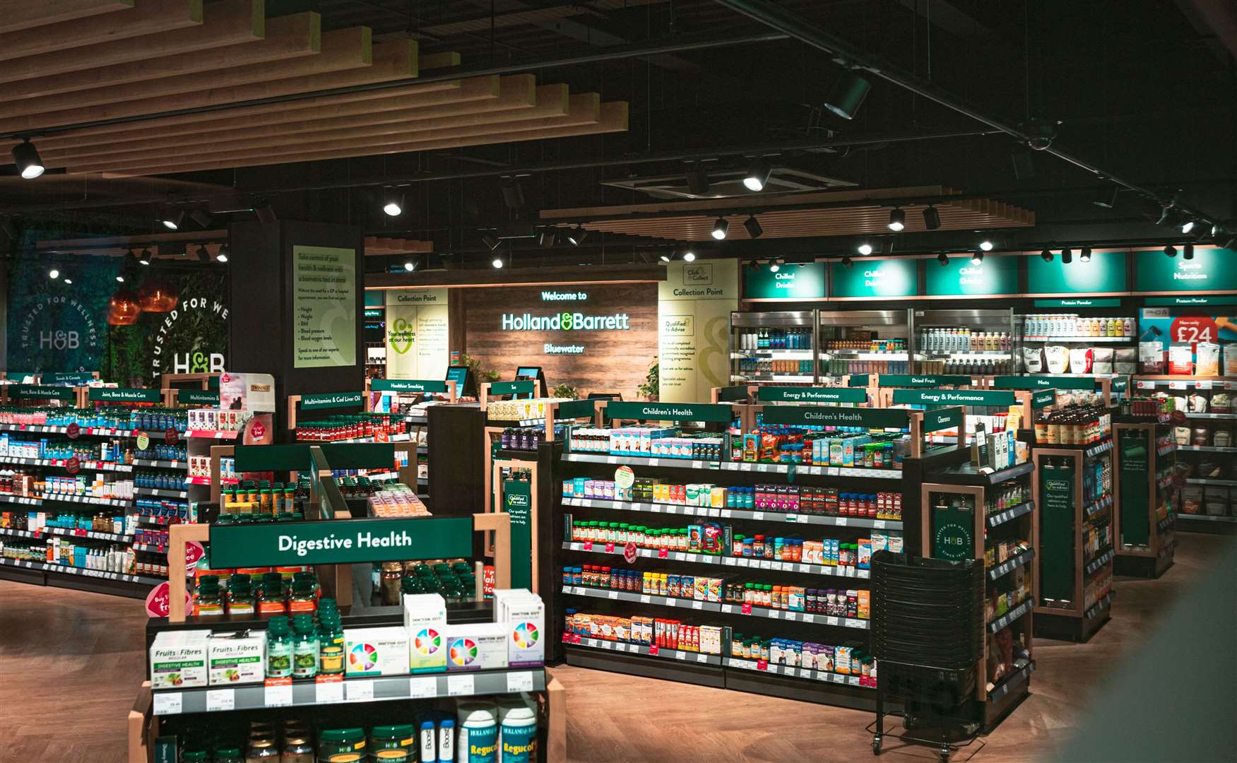 Inside the revamped Holland & Barrett at Bluewater Shopping Centre