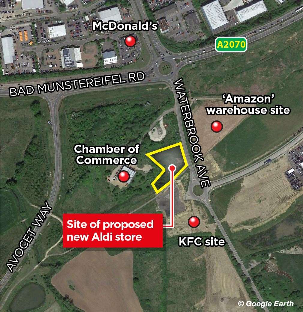 Where the Waterbrook Park Aldi is set to go