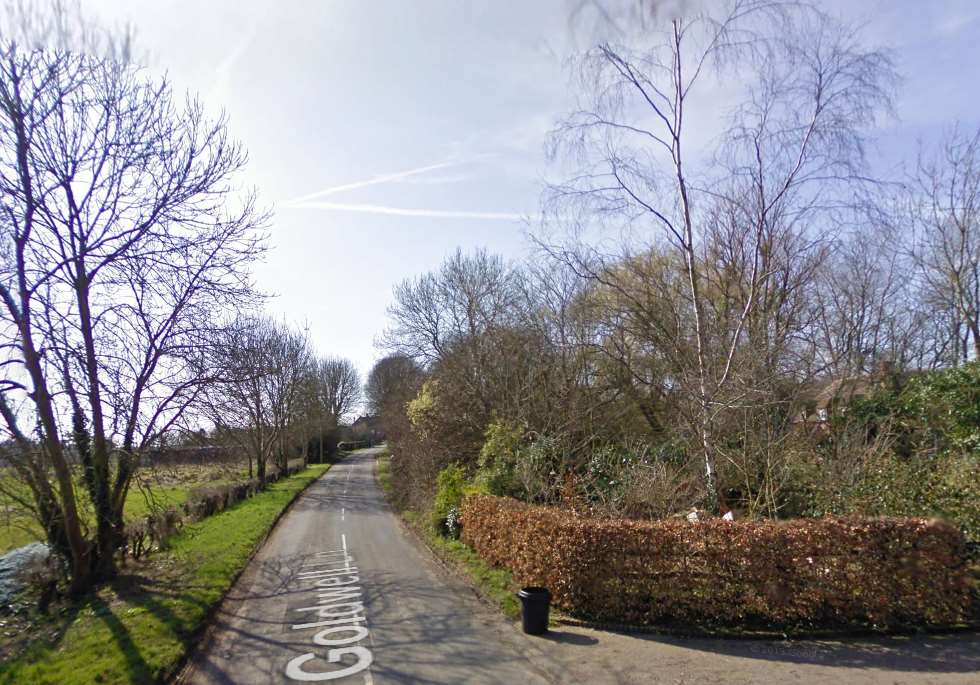 Goldwell Lane in Aldington. Picture: Google Street View