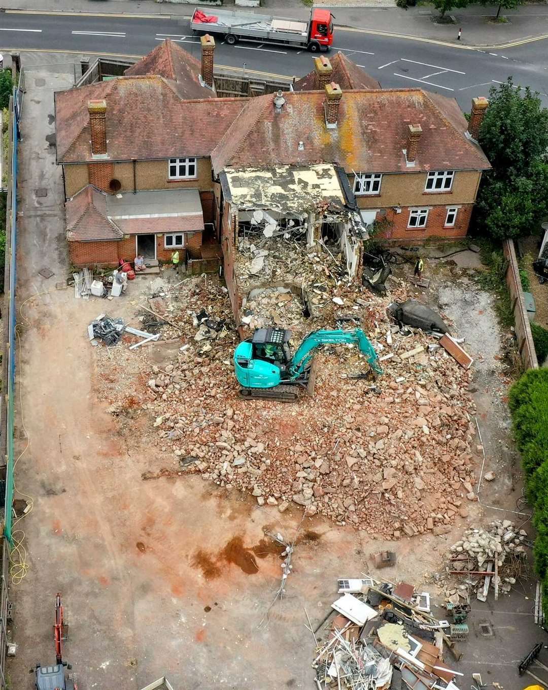 The former police station in Deal is being demolished. Picture: Tech Doctors