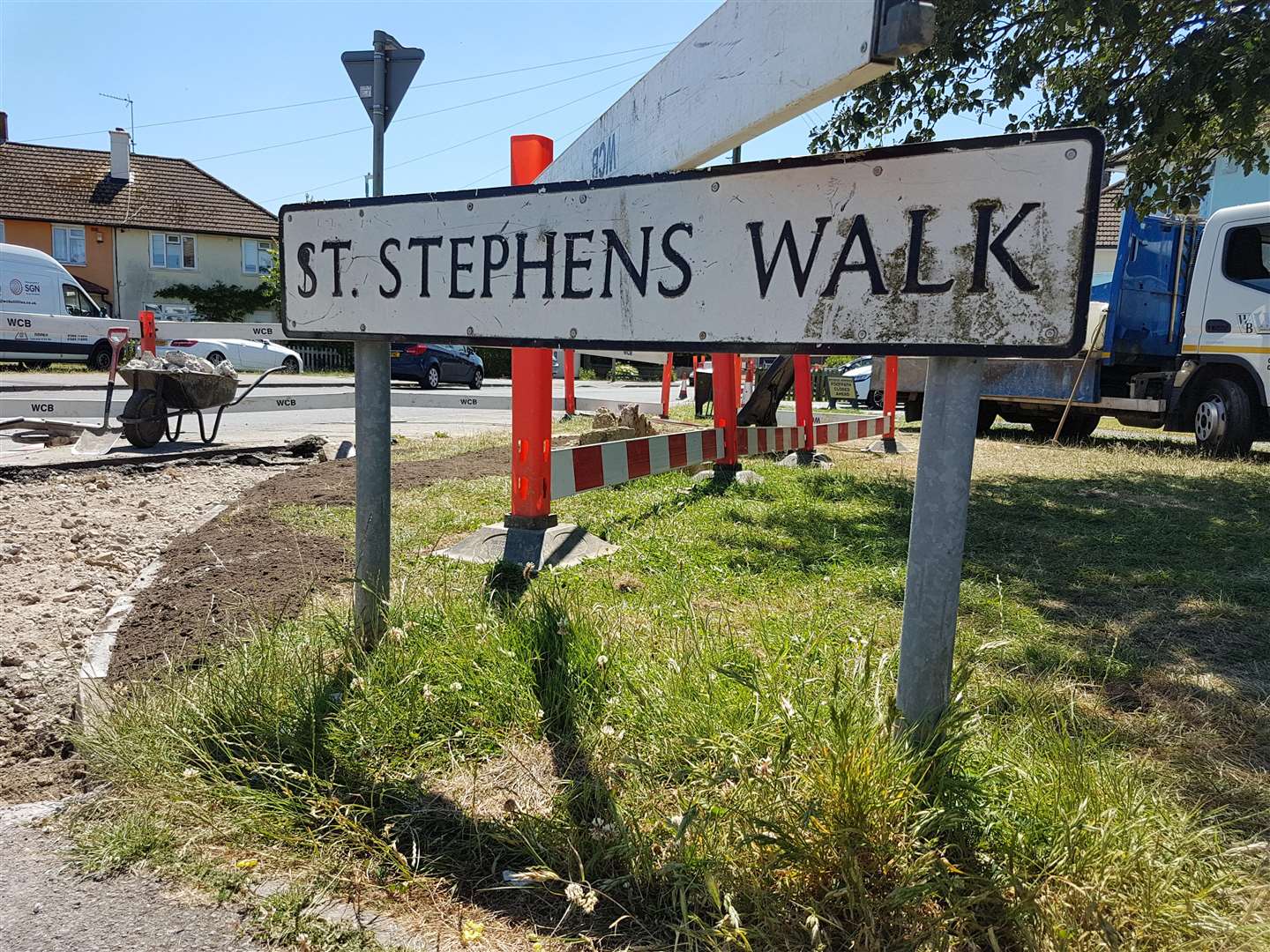 The possessed property looks like any other on St. Stephen's Walk