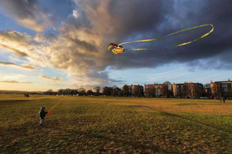 Rob Hunt's Kite Flying on Clifton Downs, Bristol (1st prize in the Breathing Spaces category)