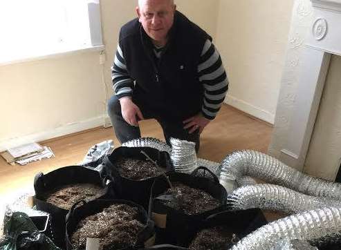 The cannabis farm Sittingbourne landlord Peter Hudson found when he kicked his tenants out