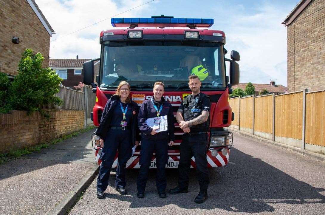 KFRS teams have been knocking on doors as part of the emergency service’s Fight Against Fire campaign. Picture: KFRS