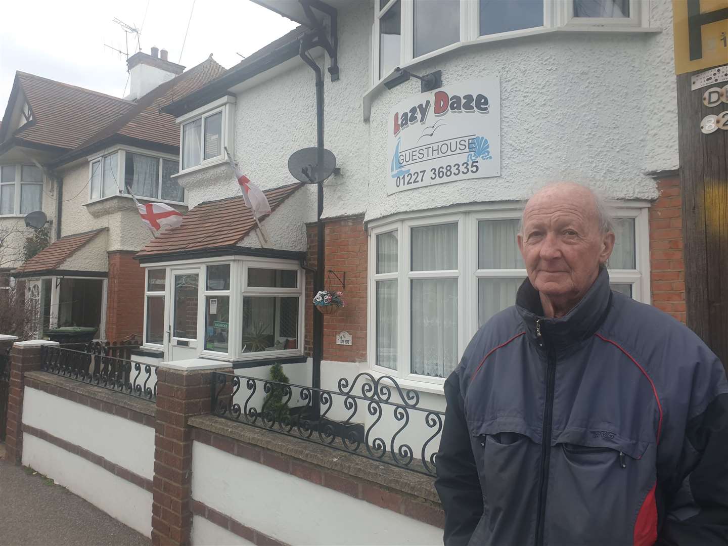 Andy Griffin of Lazy Daze guest house in Herne Bay