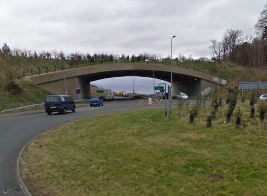 The road is closed from the Scotney Garden Roundabout. Picture: Google