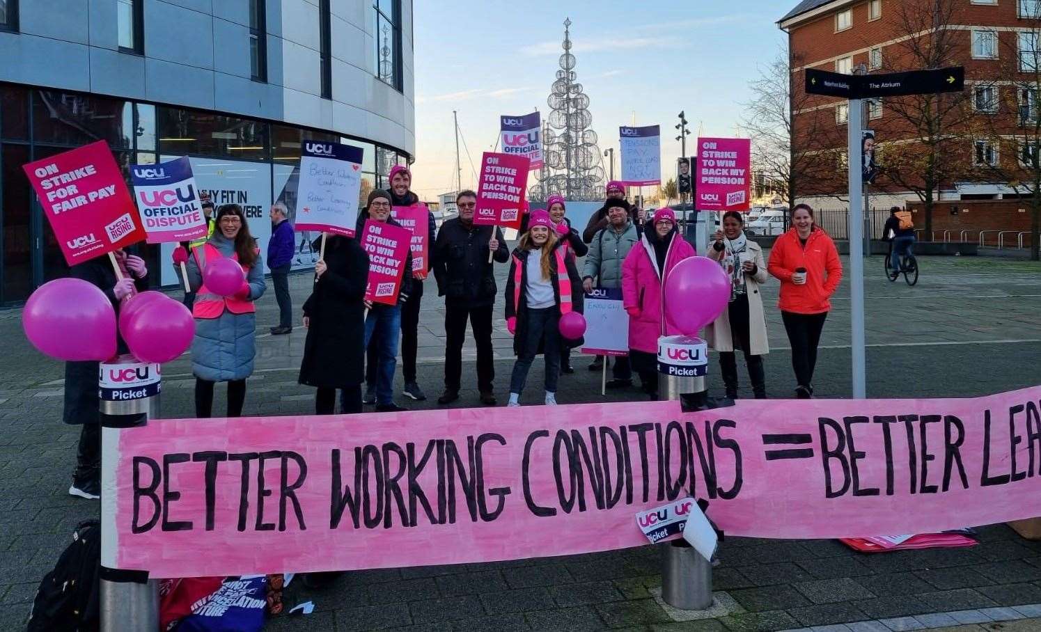 Workers around the country have been taking to picket lines as part of protests to secure proper pay. Picture: Stuart Lipscombe.