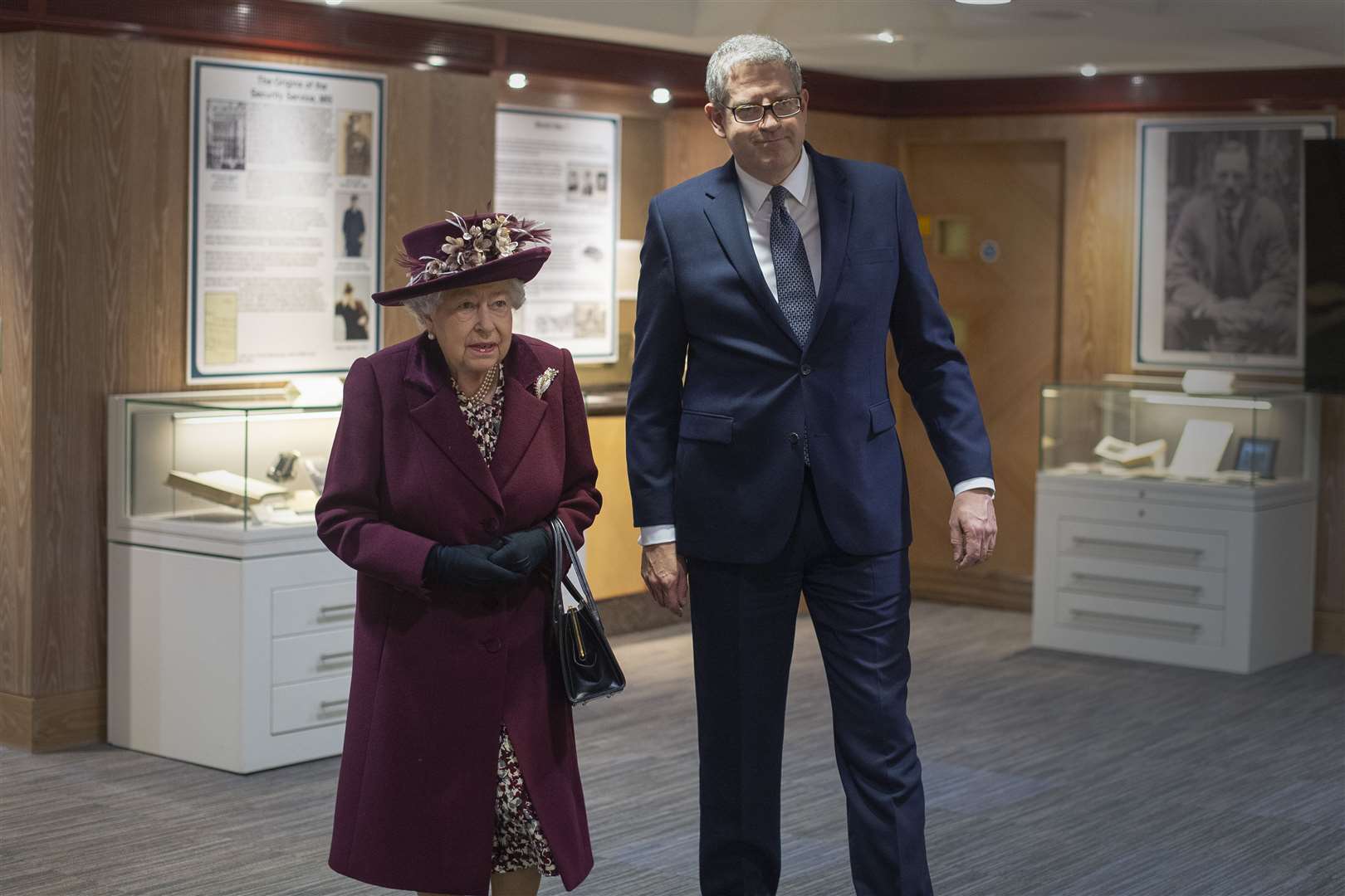 The Queen with MI5 director general Andrew Parker before he became her Lord Chamberlain (Victoria Jones/PA)