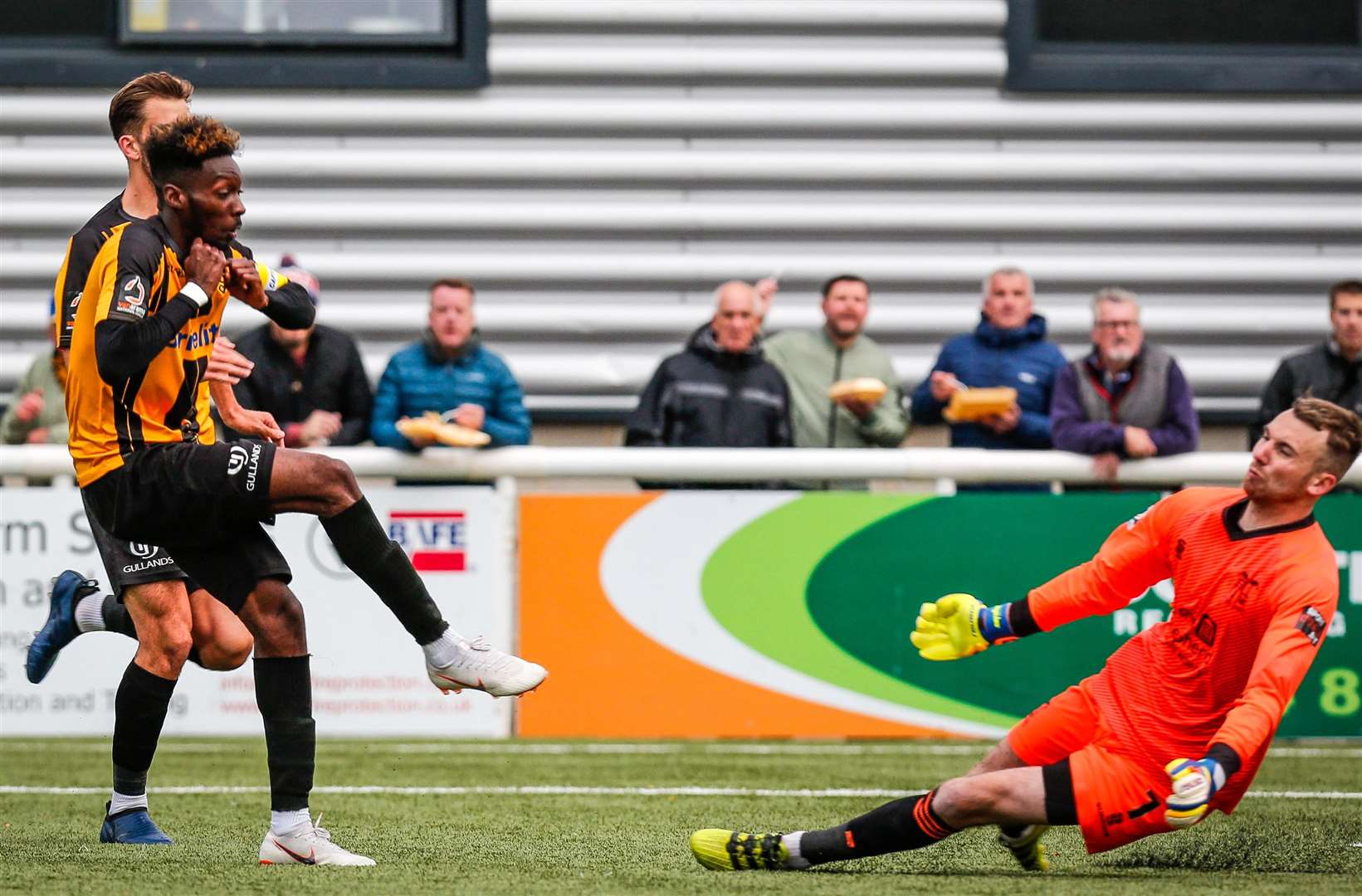 Maidstone's Blair Turgott goes close to levelling the score Picture: Matthew Walker
