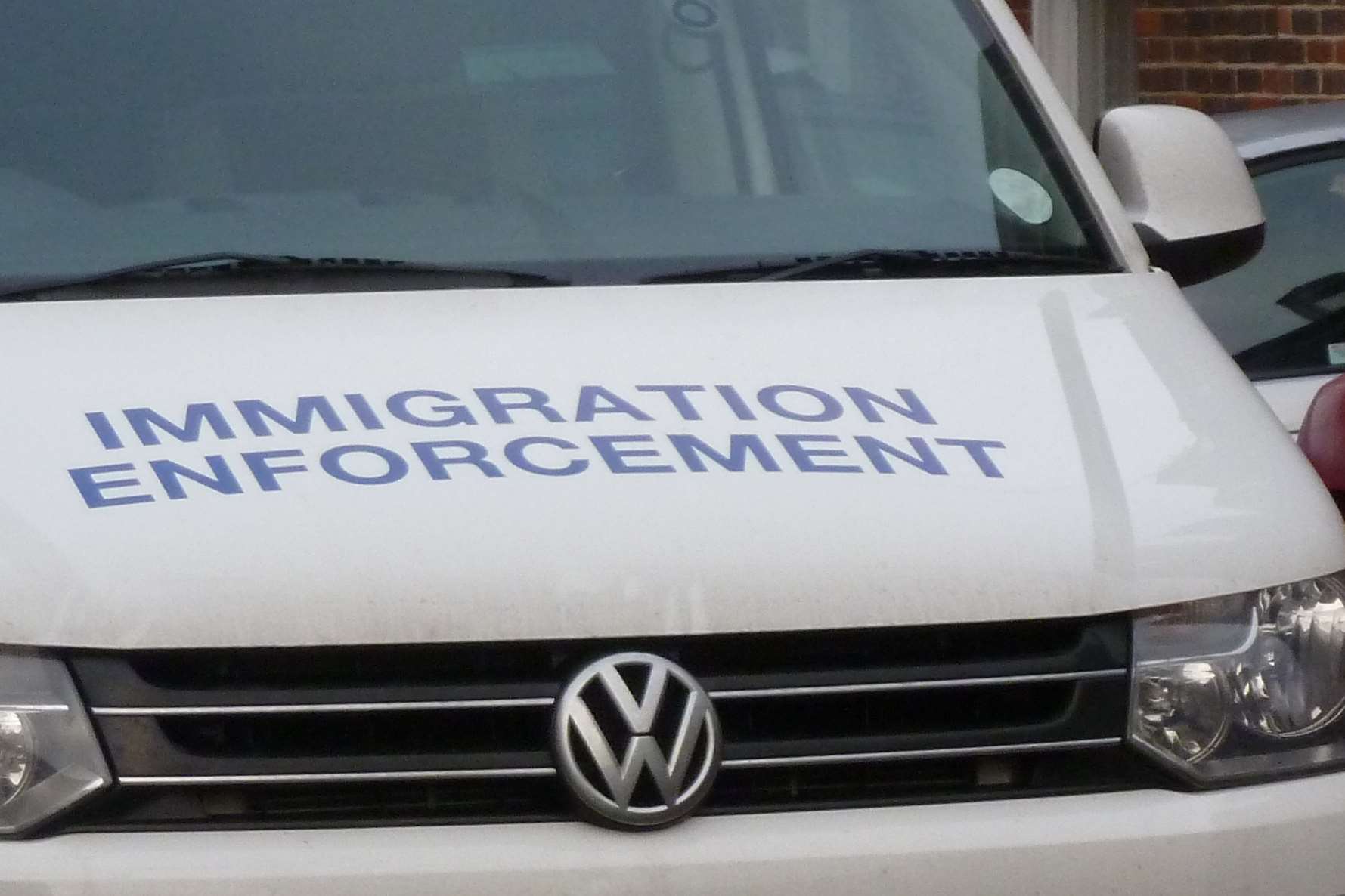 Eye witnesses report immigration vans in Ingress Park. Stock picture