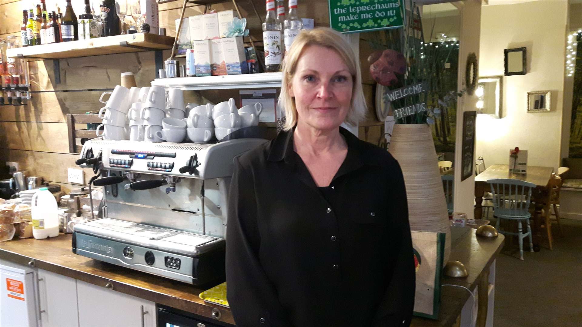 Lisa Welancer of the Eden sandwich shop and coffee bar