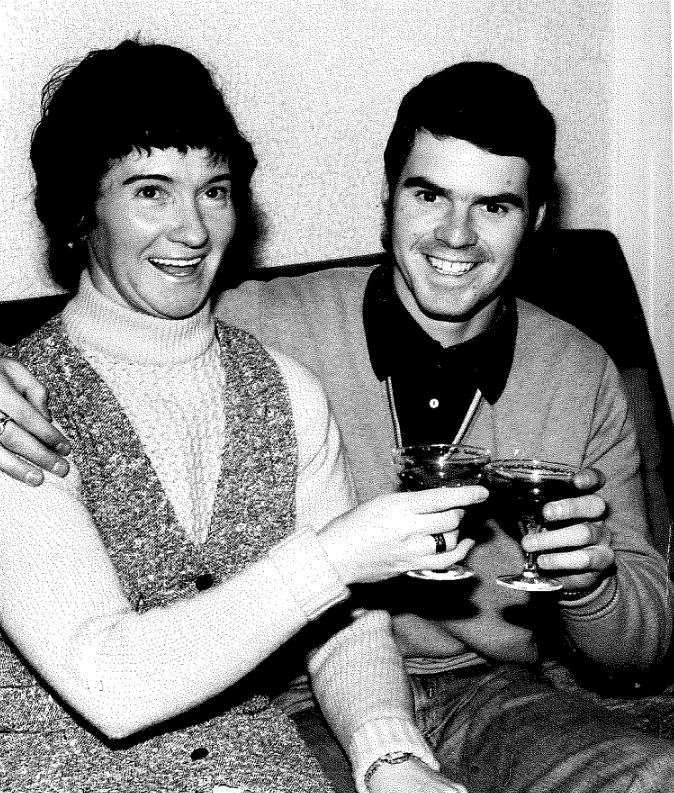 Basil Kidd photographed Stuart Balfour celebrating his safe arrival home after the ordeal with his mum Louise in February 1970