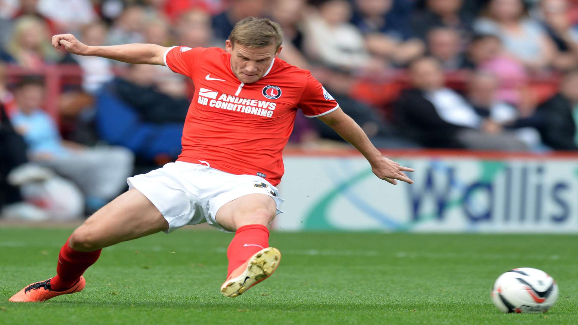 Mark Gower in action for Charlton last season Picture: Keith Gillard