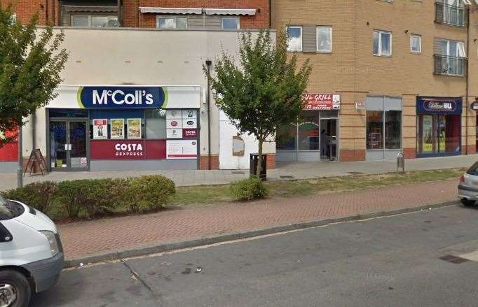 The incident in Stanhope Road happened near the McColl's shop on Monday night