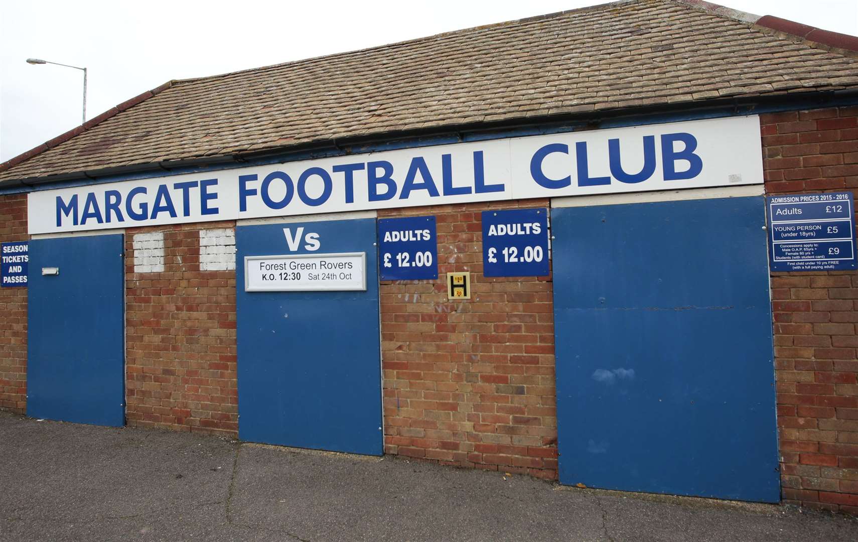 Margate will groundshare with Canterbury City at Hartsdown Park from next season. Stock picture: Martin Apps