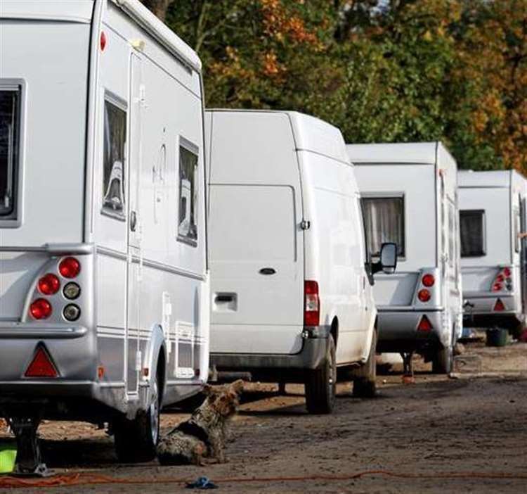 Travellers have not left the area after receiving a notice from KCC. Stock Image: Chris Radburn/PA