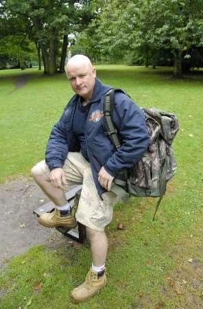 Steve Haughan is walking across Borneo for the Prince's Trust. Picture: Barry Duffield