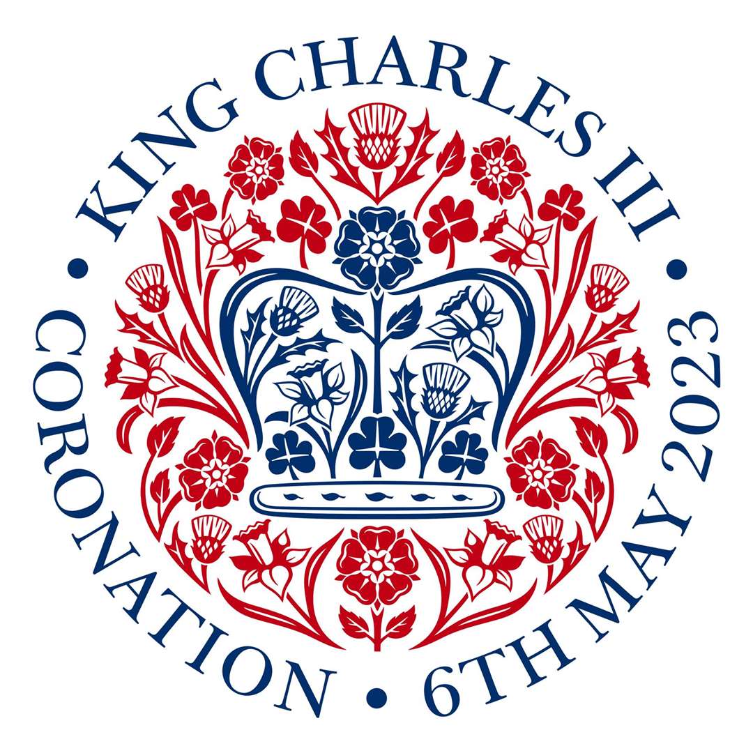 The official Coronation emblem of King Charles III and the Queen Consort. Image: Buckingham Palace.