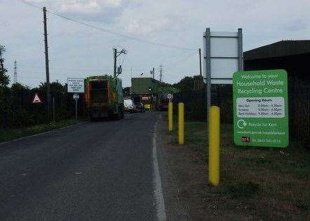 Sittingbourne Household Waste Recycling Centre tip in Gas Road (42405234)