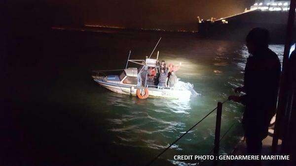 The fishin boat with the migrants found off Dunkirk. Picture: Gendarmerie Maritime (5658706)