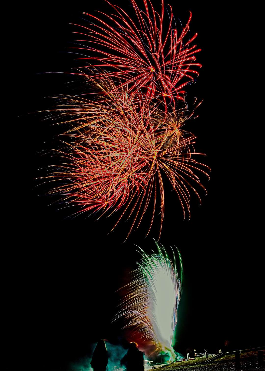 Fireworks on the seafront at Sheerness were the finale to the Sheppey Summer Carnival. Picture: Phil Haynes (15391271)