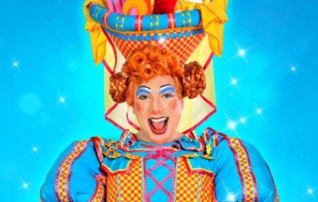 Ben Roddy is the panto dame in Nurse Nellie Saves Panto