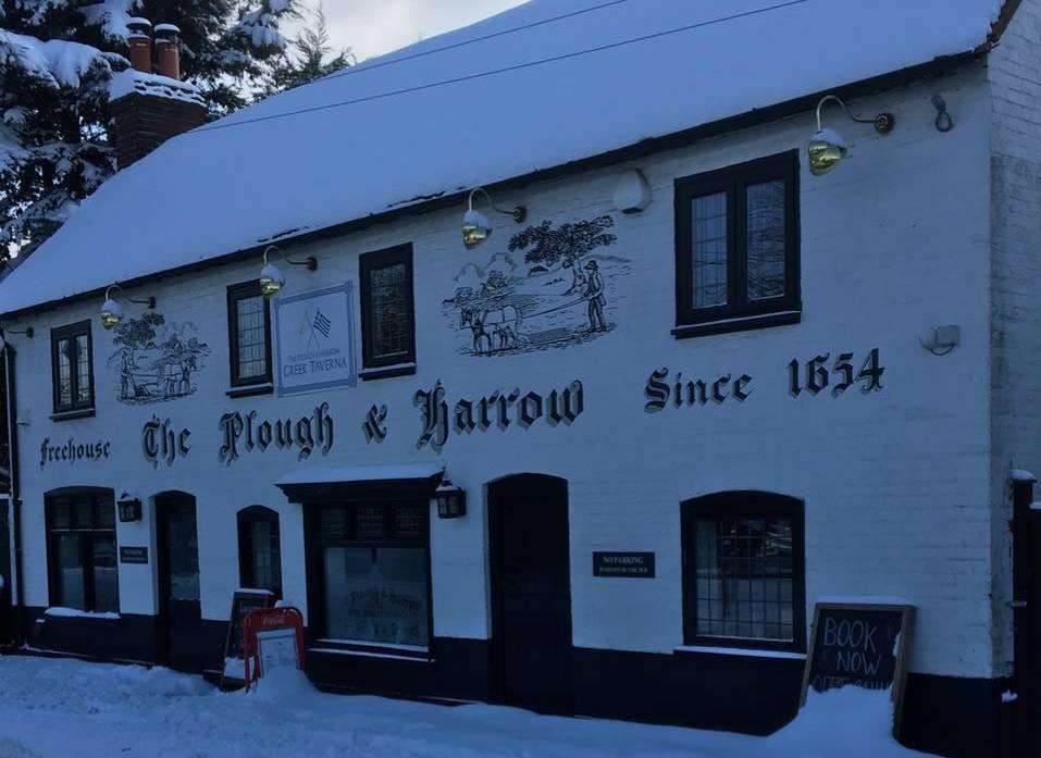 The Plough and Harrow Taverna will only close for a couple of days.